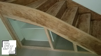 placard4 - Réaliser facilement un placard sous escalier - DIY